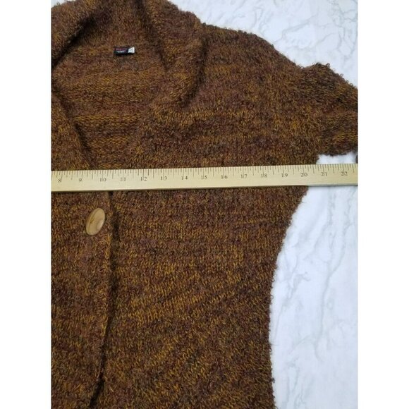 Handmade Tabask Alpaca Wool Blend Shawl‎ Collar Cardigan Sweater S - Picture 7 of 11